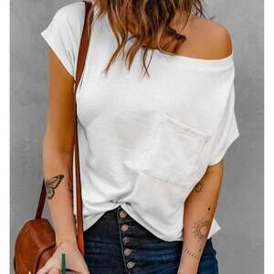 NEW PRETTY BASH oversized t-shirt in white
